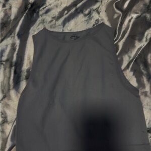 Ardene Ribbed Sleeveless Tank Top - Gray